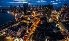 Night Scene of Qingdao